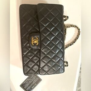 Vintage Chanel Medium Lambskin double flap